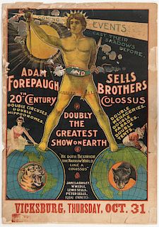 Adam Forepaugh and Sells Brothers. 20th Century Colossus.