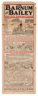 Two Barnum and Bailey Greatest Show on Earth Broadsides.