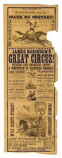 James Robinson's Great Circus.