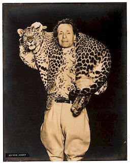 Three Photographs of Animal Trainer Alfred Court.