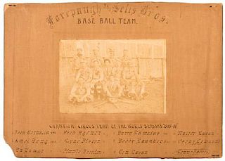 Photographic Portrait of the Forepaugh and Sells Brothers Baseball Team.