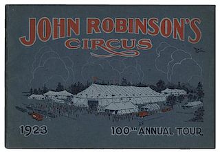 Robinson Circus Program, Check, Ticket.
