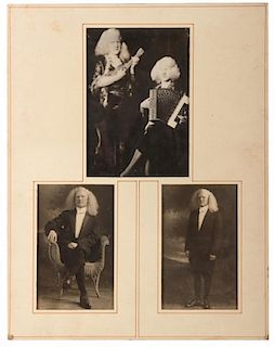Three Portraits of Albino Sideshow Performers.