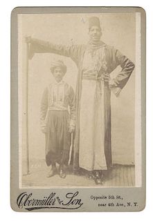 The Egyptian Giant Sideshow Cabinet Card.