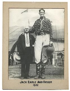 Group of Seven Vintage Sideshow Photos.