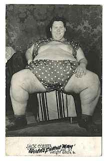 Two Fattest Man Sideshow Photos.