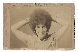 Mrs. Logreena. Moss-Haired Lady Cabinet Card.