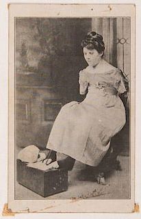 Miss Irene Waldron. Armless Woman Sideshow Cabinet Card.