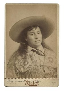 Cabinet Card Photo of Chief Mountain Panther.