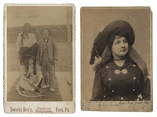 Cabinet Card Photos of Lillie Coda, Sharpshooter.