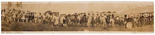 Wild West Show and Circus Cast Photograph.
