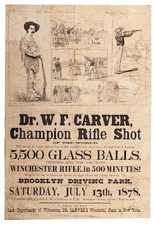 Dr. W.F. Carver, Champion Rifle Shot of the World.