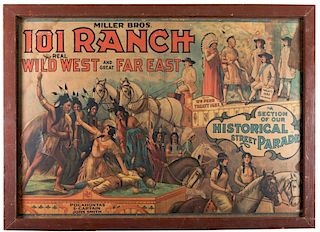 Miller Bros. 101 Ranch Real Wild West and Great Far East. Pocahontas and Captain John Smith.