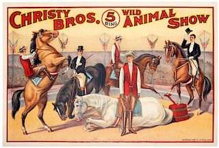 Christy Brothers 5 Ring Wild Animal Show.