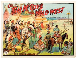 Tim McCoy's Wild West and Rough Riders of the World. The Indian Village.