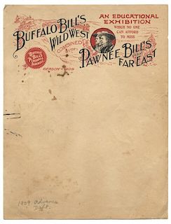 Buffalo Bill Letterhead.