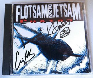 Eric A.K. Kelly David Smith Signed Autographed CD Floatsam and Jetsam