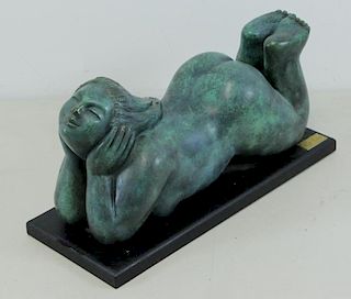 PALDI, Kati. Bronze. Reclining Female Nude.