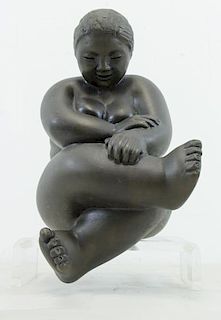 PALDI, Kati. Bronze. Seated Female Nude.