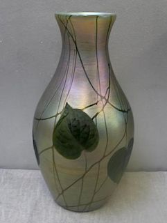 TIFFANY. L.C.T. Signed Favrille Glass Vase.