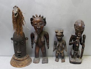 Lot of 4 Antique African Figures.