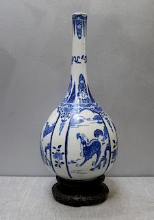 Blue & White K'ang Hsi Vase Ex Hearst Collection.