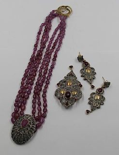 JEWELRY. Mughal Style Jewelry Grouping.