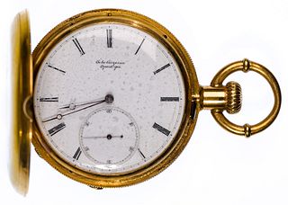 Jules Jurgensen 18k Yellow Gold Case Pocket Watch