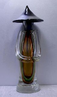 Single Signed Onesto Murano Glass Figure.