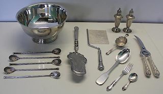 STERLING. Assorted Grouping of Hollow Ware and