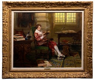 Alex de Andreis (British, 1880-1929) 'The Cavalier' Oil on Canvas