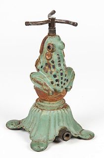 Cast Iron Toad Lawn Sprinkler