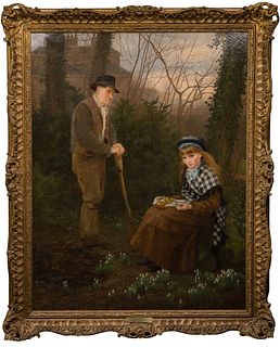 James Hayllar (British, 1829-1920) Oil on Canvas