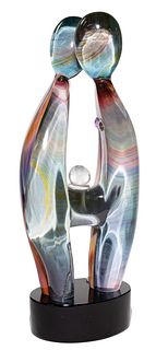 Dino Rosin (Italian, b.1948) Glass Sculpture