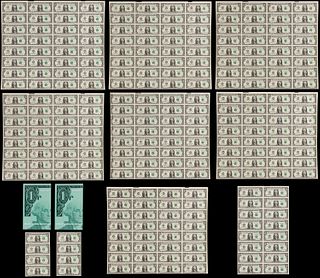 Federal Reserve $1 Note Uncut Sheet Collection
