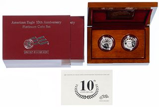 2007-W American Eagle 10th Anniversary Platinum Coin Set