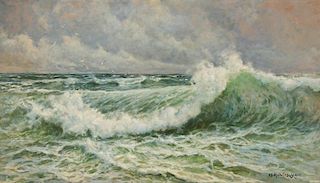 Arthur Vidal Diehl (American, 1870-1929) Seascape