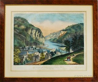 Currier & Ives View of Harpers Ferry, VA. (from the Potomac Side)