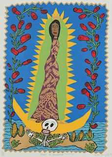 Ralfka V. Gonzalez (20th c.) "Virgen de Guadalupe Tonantzin", 1993