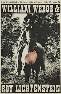 1969 Weege and Lichtenstein Exhibition Poster