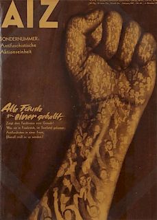 John Heartfield (German, 1891-1968) "Alle Fauste zu einer geballt"