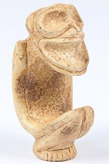 Taino Seated Anthropic Cemi Figure (1000-1500 CE)