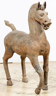 Large Painted Han Dynasty Horse Figure  (206 BCE-CE 220)