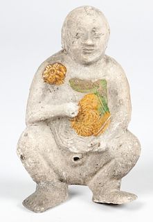 Ming Dynasty Chinese Pottery Figural Peeing Boy