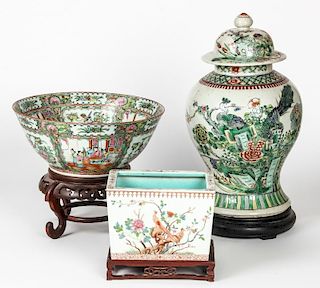 3 Chinese Porcelain Vessels