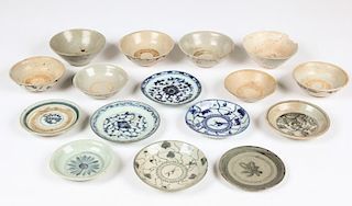 Collection of Antique Chinese Bowls and Plates
