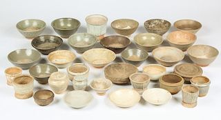Large Collection of Antique Chinese Bowls