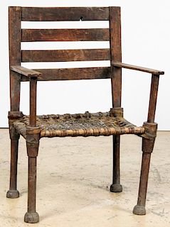 Vintage African Throne Chair