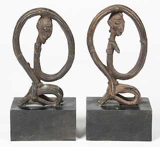 African Wrought Iron Abstract Figures