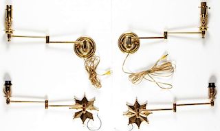 2 Pairs Arrowsmith Forge Swing Arm Sconces